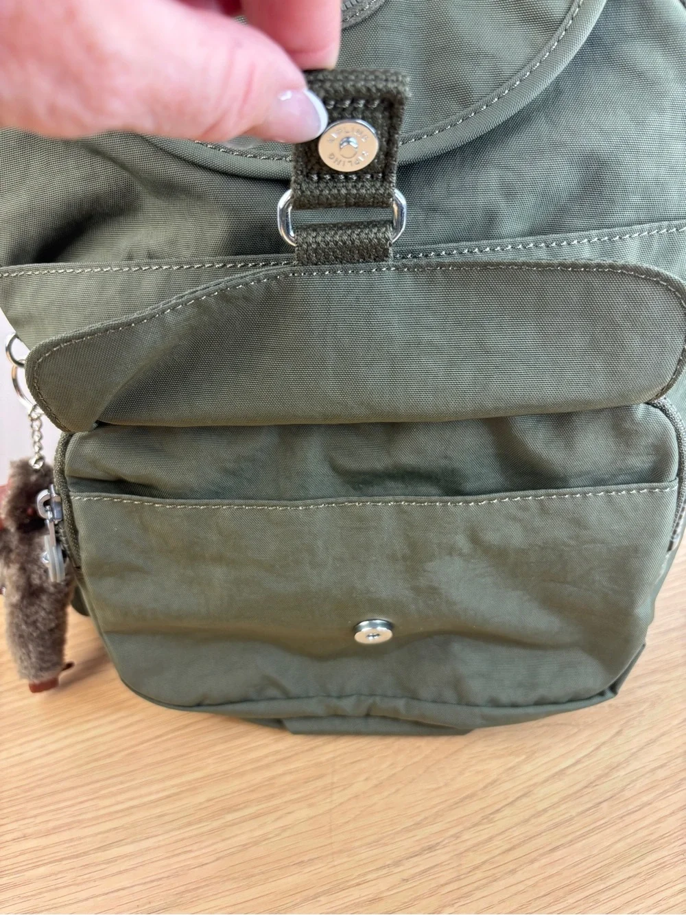 Kipling Queenie Small Backpack in the color Jaded Green Tonal NWOT‎